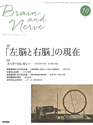 BRAIN and NERVE　10月号